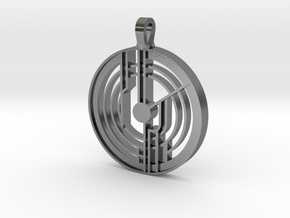 System Pendant in Polished Silver