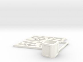 SPIDER - Base (Disassembled) in White Smooth Versatile Plastic