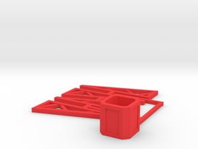 SPIDER - Base (Disassembled) in Red Smooth Versatile Plastic