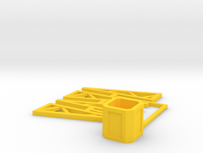 SPIDER - Base (Disassembled) in Yellow Smooth Versatile Plastic
