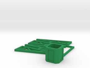SPIDER - Base (Disassembled) in Green Smooth Versatile Plastic