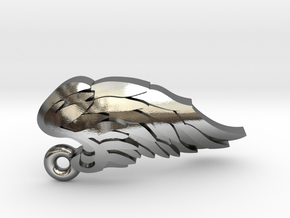 Angle Wings, Right in Polished Silver