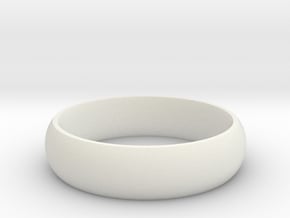 5mm Wedding Band Comfort Fit in White Natural Versatile Plastic: 7 / 54