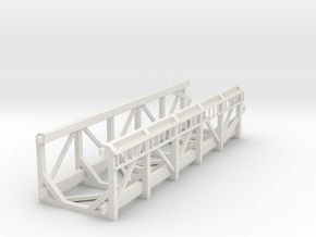 1/50th Pile Driver End Frame  in White Natural Versatile Plastic