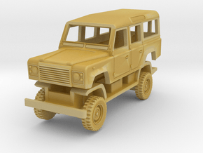 Defender 110 station wagon 1990s in 1/120 scale in Tan Fine Detail Plastic