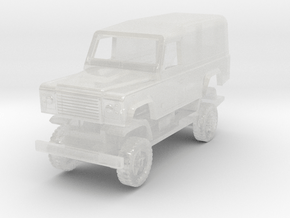 Defender 110 hard top 2000s in 1/120 scale in Clear Ultra Fine Detail Plastic