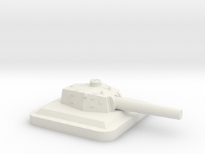 Type 5 tank turret bunker in White Natural Versatile Plastic
