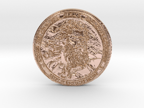 Zeus' Lightning Bolt coin in 9K Rose Gold 