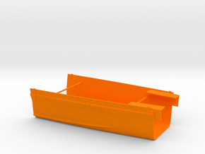 1/350 B-65 Design Large Cruiser Mid FrontFull Hull in Orange Smooth Versatile Plastic