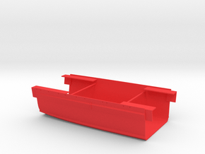 1/350 B-65 Design Large Cruiser Mid Rear Full Hull in Red Smooth Versatile Plastic