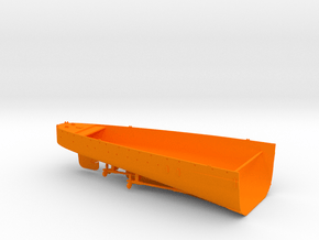 1/350 B-65 Design Large Cruiser Stern Full Hull in Orange Smooth Versatile Plastic
