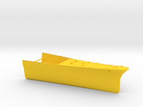 1/350 B-65 Design Large Cruiser Bow Full Hull in Yellow Smooth Versatile Plastic