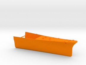 1/350 B-65 Design Large Cruiser Bow Full Hull in Orange Smooth Versatile Plastic