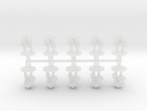 Space Skeleton Immortal 6mm Epic Infantry figures in Clear Ultra Fine Detail Plastic