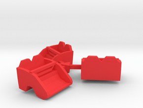 ORBITER - Seat Cluster in Red Smooth Versatile Plastic