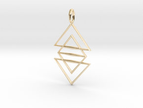 Triangle Symphony I in 14k Gold Plated Brass
