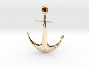 Anchor in 9K Yellow Gold 