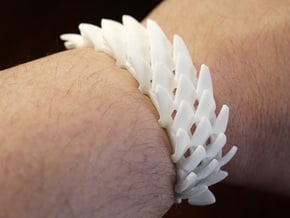 Dragonscale Cuff (Large) in White Natural TPE (SLS)