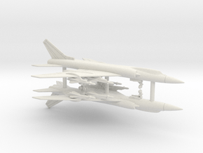 Tu-128 Fiddler (Loaded) in White Natural Versatile Plastic: 1:350
