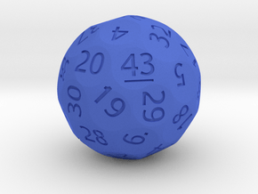 d43 Sphere Dice (Regular Edition) in Blue Smooth Versatile Plastic