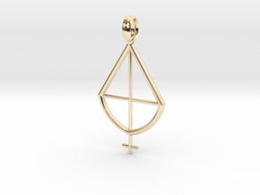 Mystical Teardrop in 14K Yellow Gold