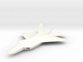 TAI TF "Kaan" Turkish Stealth Fighter in White Smooth Versatile Plastic: 1:200
