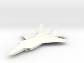 TAI TF "Kaan" Turkish Stealth Fighter in White Smooth Versatile Plastic: 1:250