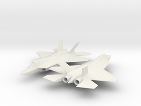 TAI TF "Kaan" Turkish Stealth Fighter in White Natural Versatile Plastic: 1:350