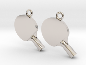 Table tennis in Rhodium Plated Brass