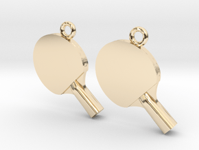 Table tennis in 9K Yellow Gold 