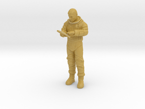 ASTRONAUT WORKER W TABLET 1/87 in Tan Fine Detail Plastic