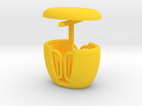 EXPO WHEEL - Tub (x1) in Yellow Smooth Versatile Plastic