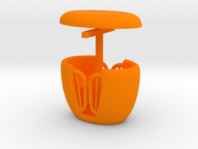 EXPO WHEEL - Tub (x1) in Orange Smooth Versatile Plastic
