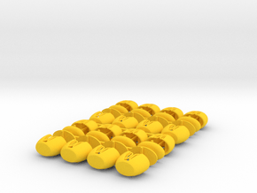 EXPO WHEEL - Tub (x16) in Yellow Smooth Versatile Plastic