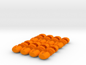 EXPO WHEEL - Tub (x16) in Orange Smooth Versatile Plastic