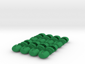 EXPO WHEEL - Tub (x16) in Green Smooth Versatile Plastic
