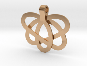 5 Loops Pendant in Polished Bronze