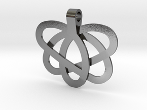 5 Loops Pendant in Polished Silver