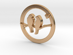 MAKOM COIN OF LOVE in Polished Bronze