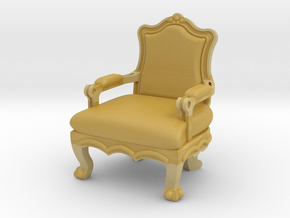 1:48 Shabby Chic Side Chair in Tan Fine Detail Plastic