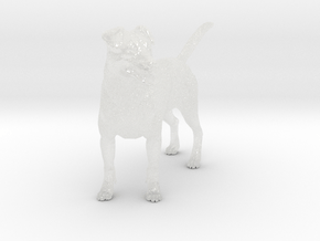 Jack Russell Terrier 1:12 Standing Male in Clear Ultra Fine Detail Plastic