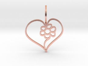 Flowering Heart in Natural Copper