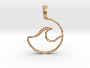 Wave Amulet I in Natural Bronze