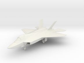 TAI TF Kaan Stealth Fighter (With Landing Gear) in White Natural Versatile Plastic: 1:72