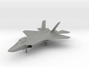 TAI TF Kaan Stealth Fighter (With Landing Gear) in Gray PA12: 1:200