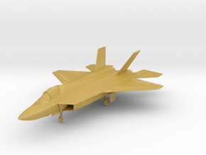 TAI TF Kaan Stealth Fighter (With Landing Gear) in Tan Fine Detail Plastic: 1:144