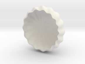 Rays Tea-Light Cover in White Natural Versatile Plastic