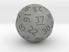 d37 Sphere Dice (Regular Edition) in Gray PA12