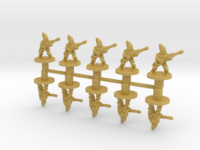 Space Elves troopers 6mm miniature models set rpg in Tan Fine Detail Plastic