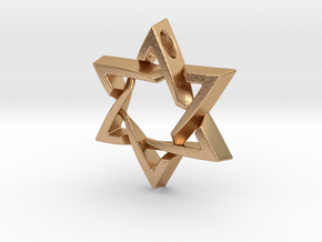 Woven Star of David in Natural Bronze